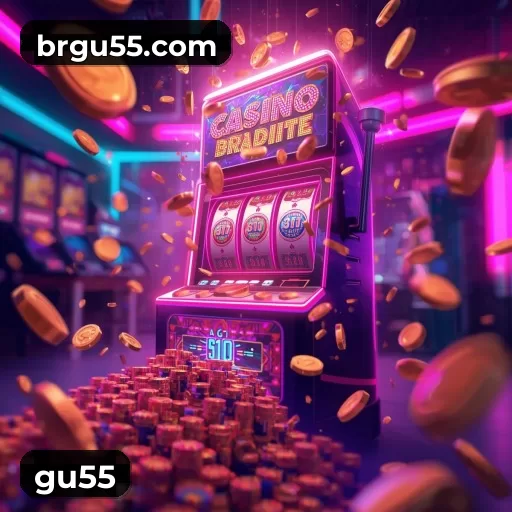 Imagem promocional da gu55 mostrando a plataforma e suas vantagens