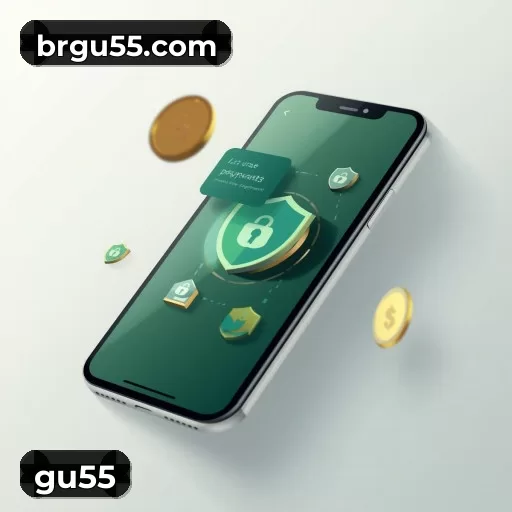 Imagem promocional da gu55 mostrando a plataforma e suas vantagens