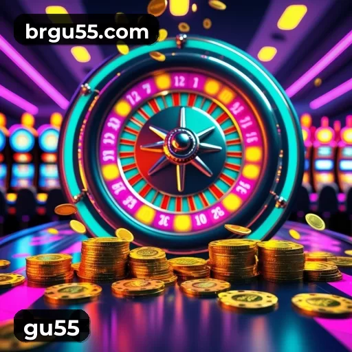 Imagem promocional da gu55 divulgando a plataforma e suas promoções